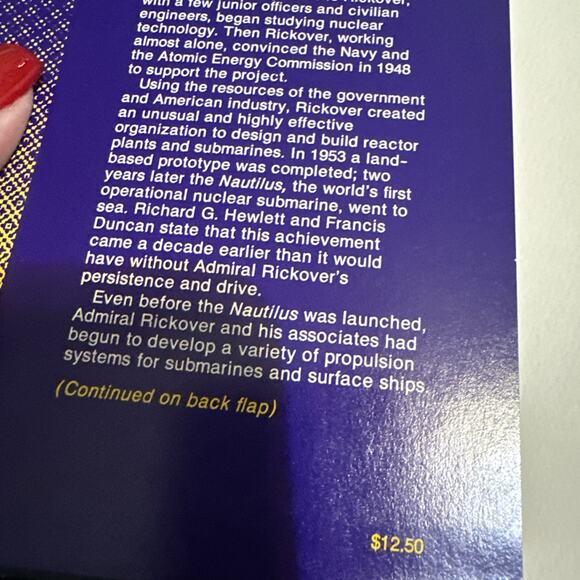 Nuclear Navy 1946-1962, by Francis Duncan and Richard G. Hewlett, published 1974 - Picture 4 of 7